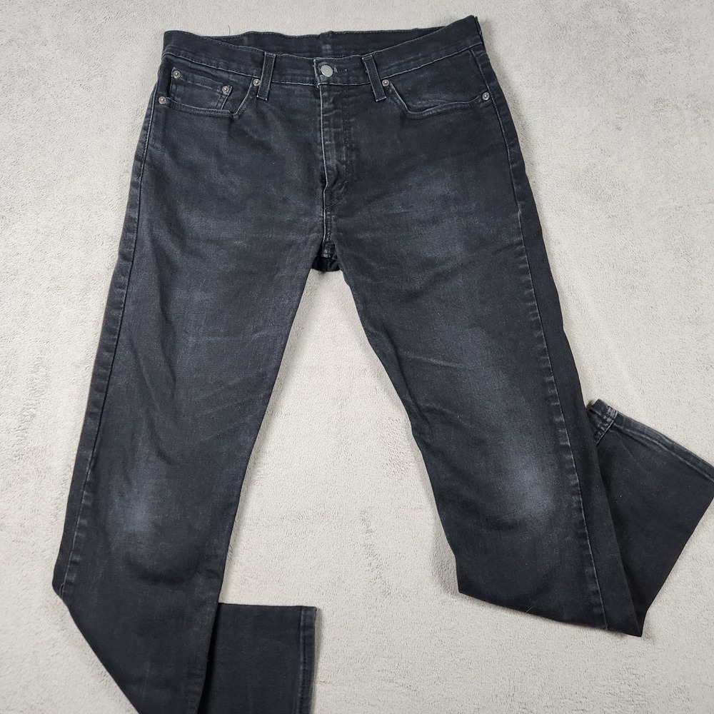 Levis 502 Regular Taper Fit Jeans Mens size 33x32 Back Denim Pants